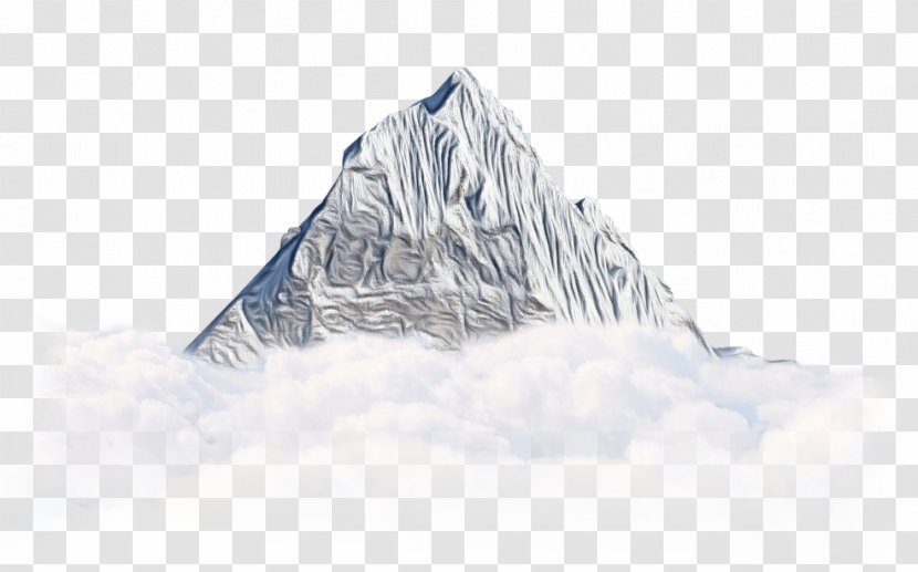 Watercolor Drawing - Glacier - Rock Transparent PNG