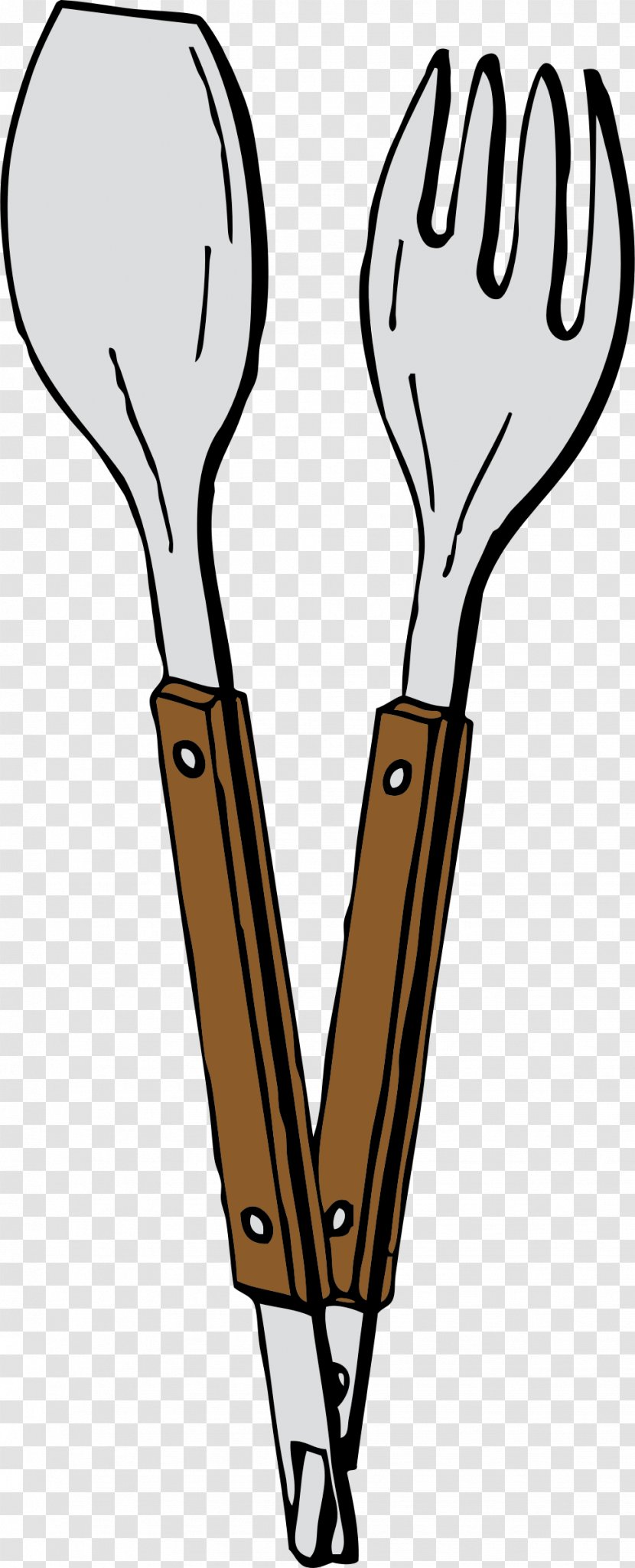 Tongs Tool Kitchen Utensil Clip Art - Sports Equipment - Salad Fork Transparent PNG