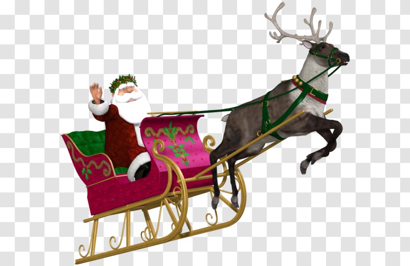 Reindeer Christmas Ornament Santa Claus New Year - Deer Transparent PNG