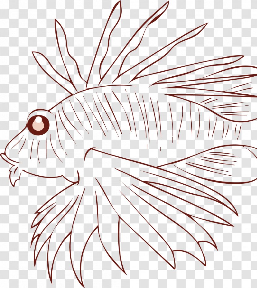 Vertebrate Red Lionfish Invasive Species Predation - Lion - World Cup Finals Transparent PNG