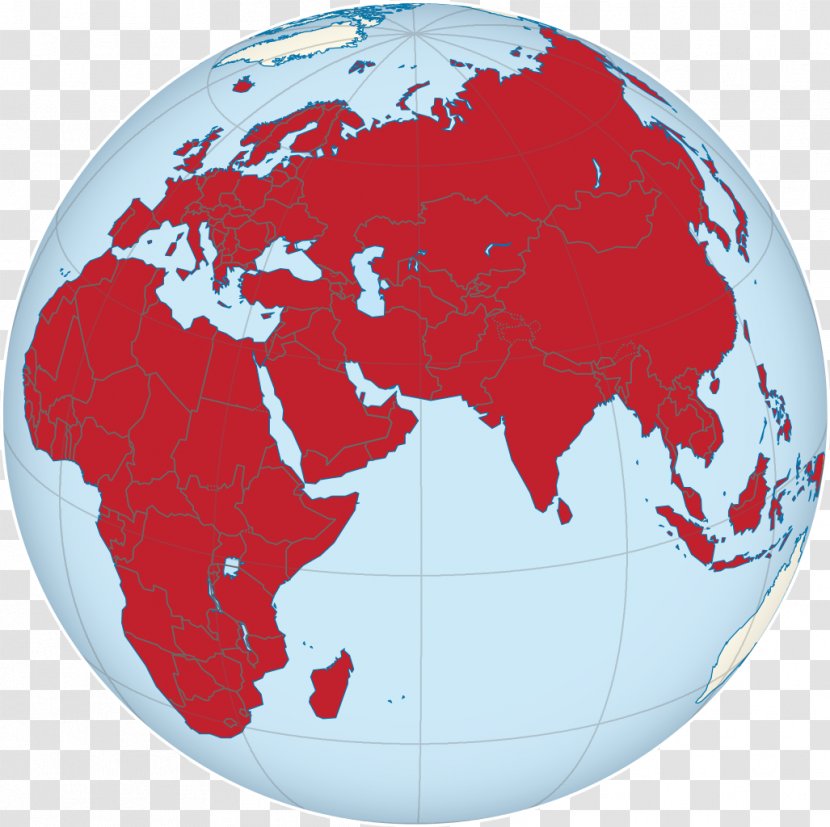 Afro-Eurasia Europe Old World Africa Eastern Hemisphere - Wikipedia - Globe Transparent PNG