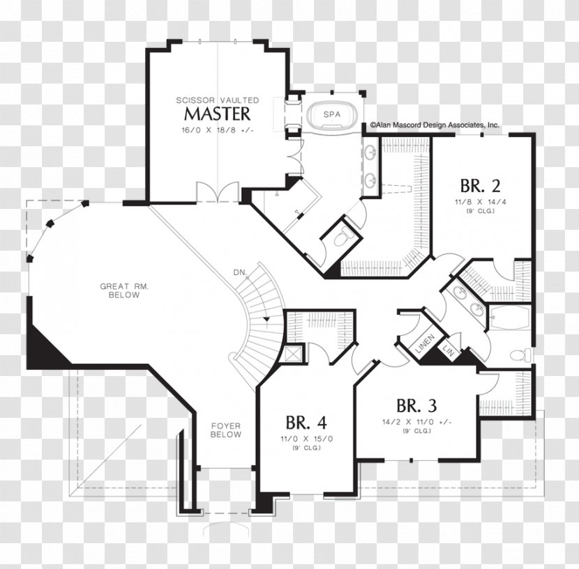 Floor Plan House Great Room - A Roommate On The Upper Transparent PNG