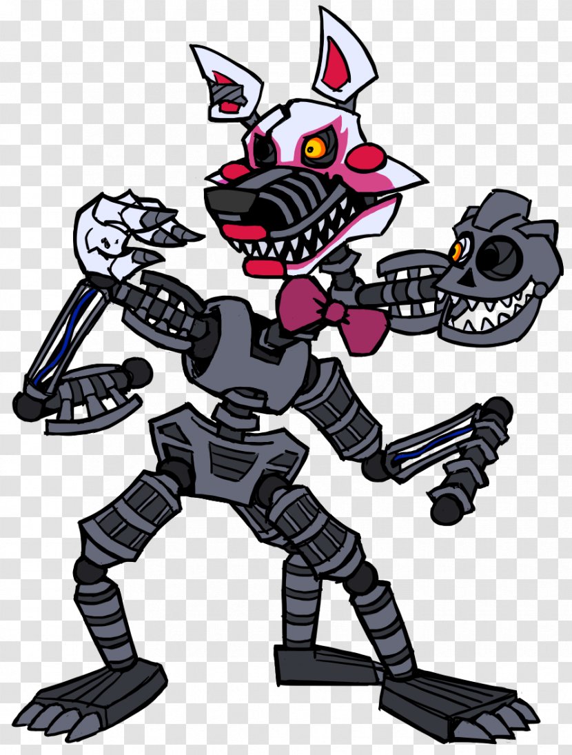 Five Nights At Freddy's 2 4 Mangle Nightmare - Drawing - Foxy Transparent PNG