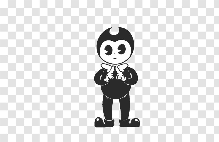 Cartoon Character White Font - Black M - Kink Transparent PNG