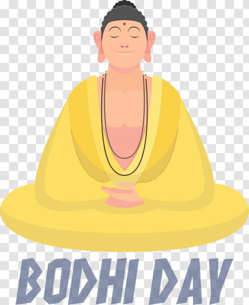 Yellow Sitting Hat Transparent PNG
