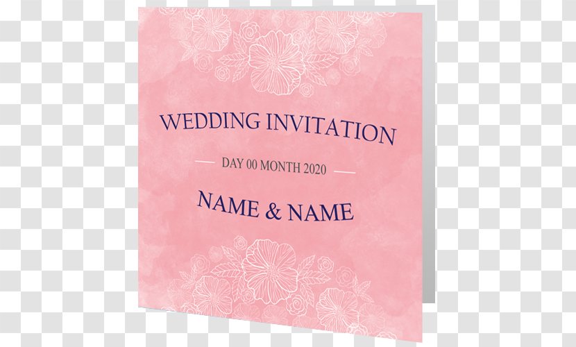 Wedding Invitation Weddingcardsdirect.ie RSVP Envelope - Stationery - PINK WEDDING INVITATION Transparent PNG