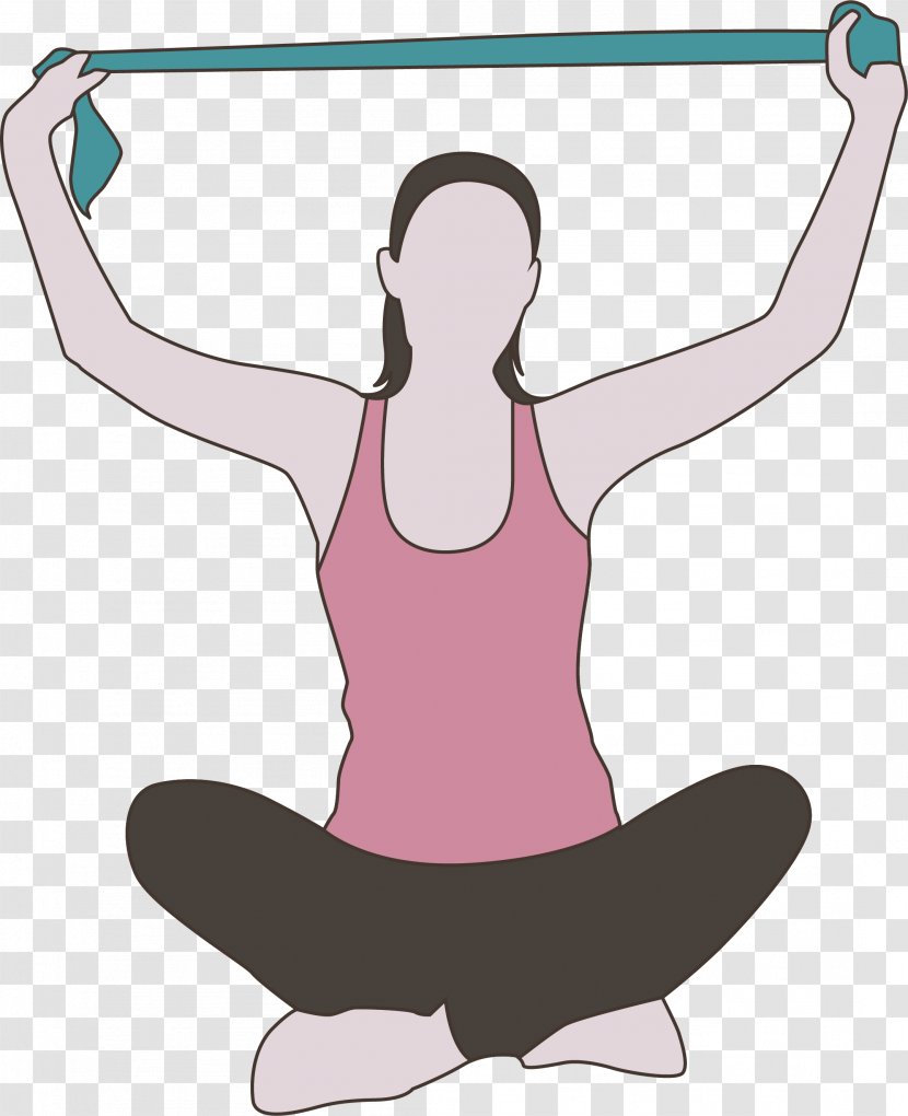 Stretching Download - Flower - Yoga Belt Stretch Transparent PNG