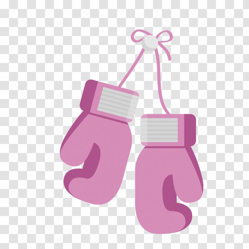Boxing Glove Shutterstock - Textured Pink Gloves Transparent PNG