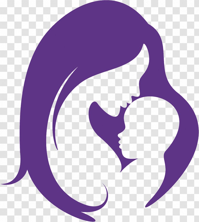 Mother Child Infant Silhouette - Crescent - Mothers Day Transparent PNG