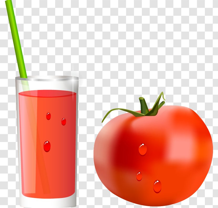 Tomato Juice Cocktail Orange Drink - Berry - Vector Transparent PNG