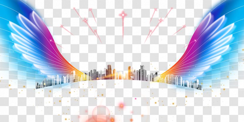 Graphic Design Poster - Energy - Color High-rise Wings Fireworks Transparent PNG