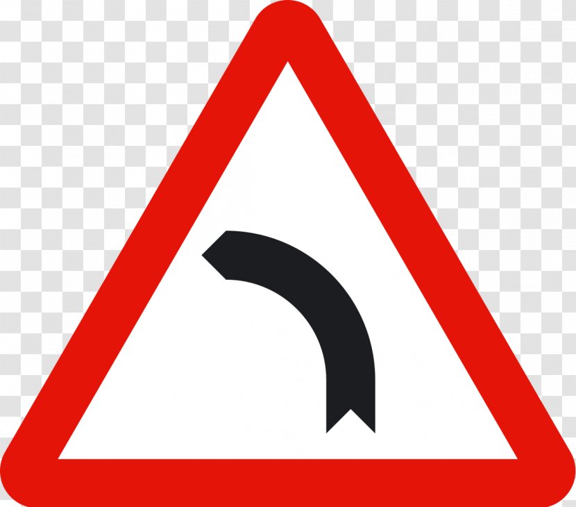 Hazard Warning Sign Curve Senyal Traffic - Equilateral Triangle - Signal Transparent PNG