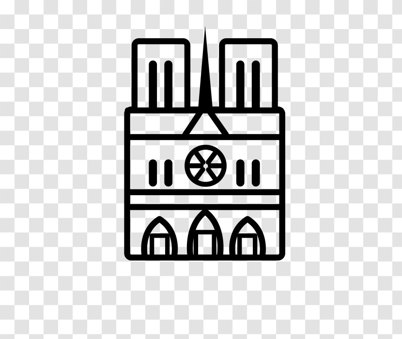 Brand Line Angle Logo Clip Art - White - Paris Notre Dame Transparent PNG