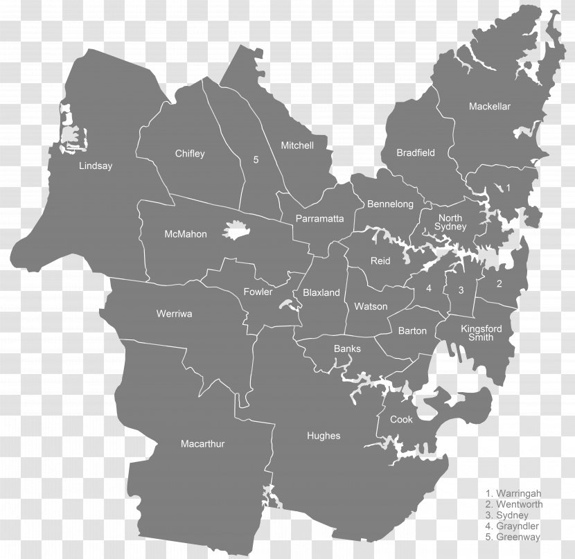 Sydney Metropolitan Area Map White Tuberculosis Transparent PNG
