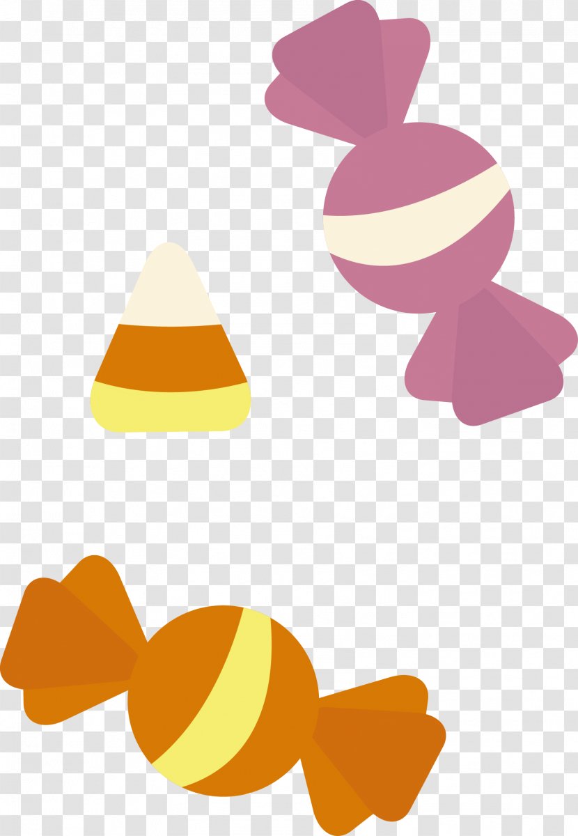 Halloween Candy - Cone - Orange Transparent PNG