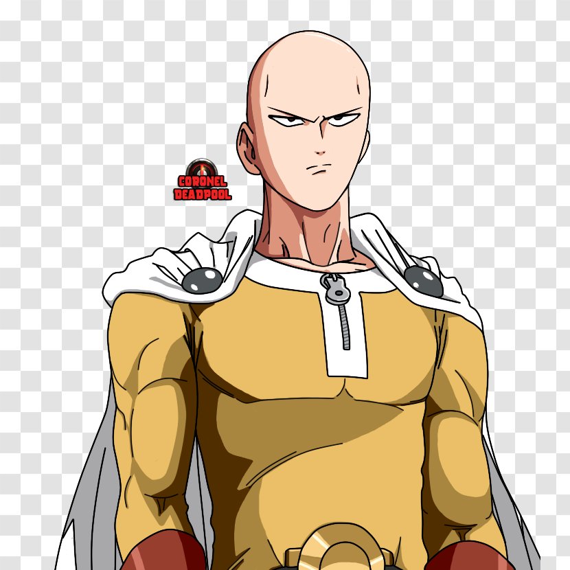 Saitama One Punch Man Image Thumb - Watercolor Transparent PNG