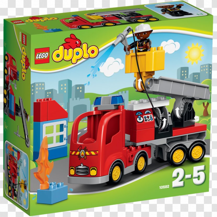 LEGO 10592 DUPLO Fire Truck Lego Duplo Station Firefighter - Toy Transparent PNG