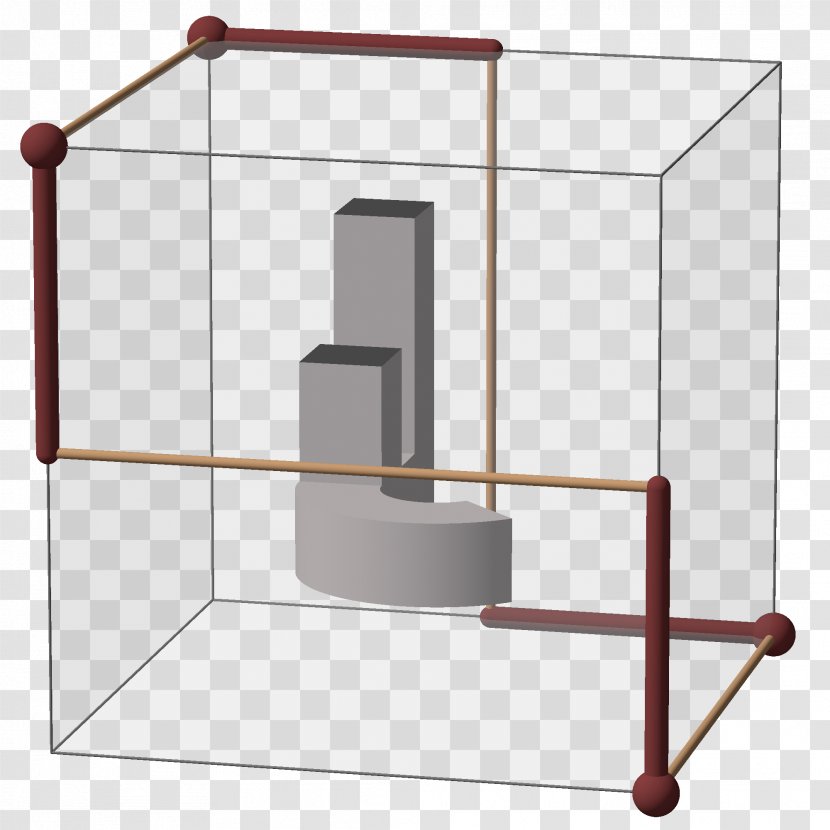 Shelf Line Angle - Table - Blue Cube Transparent PNG