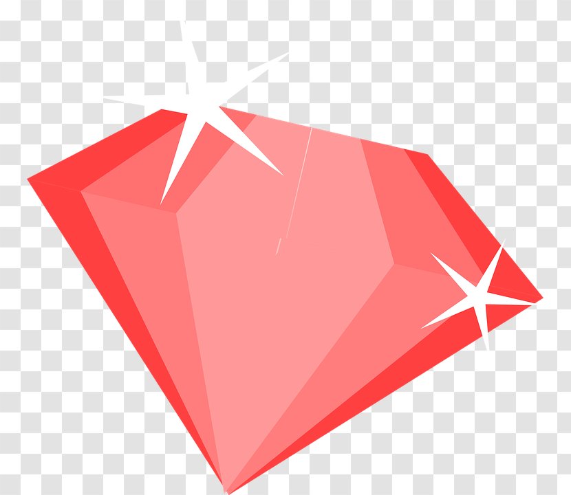 Ruby Diamond Programming Language Clip Art - Red Transparent PNG