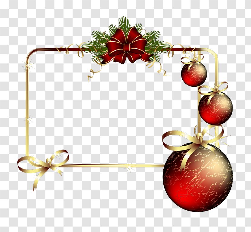 Christmas Ornament Picture Frames Photography - Frame Transparent PNG