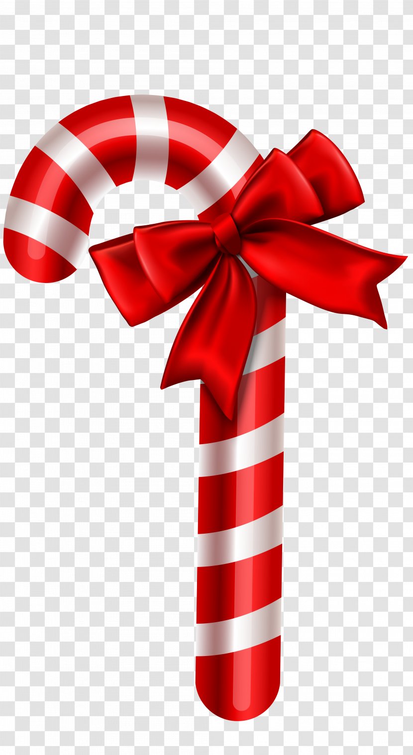 Candy Cane Christmas Ornament Clip Art - Red Transparent PNG