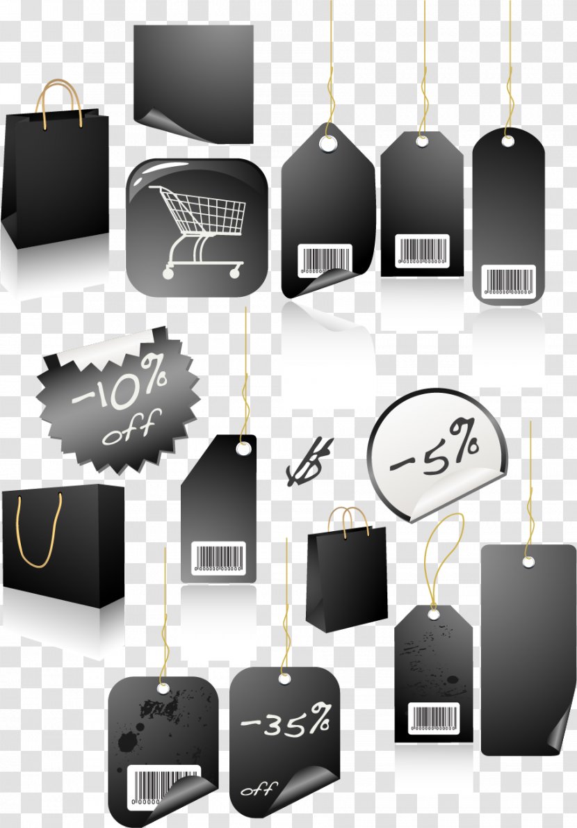 Euclidean Vector Merchandising Icon - Price Tag Card Template Transparent PNG
