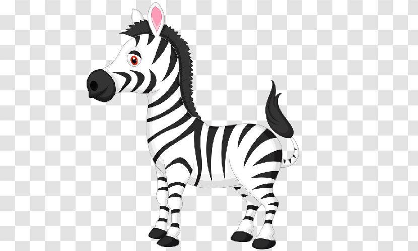 Cartoon Stock Illustration Clip Art - Animal Figure - Animated Zebra Cliparts Transparent PNG