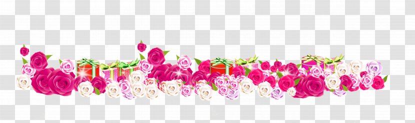 Purple Pink Flower Gift - Floral Design - Rose Transparent PNG