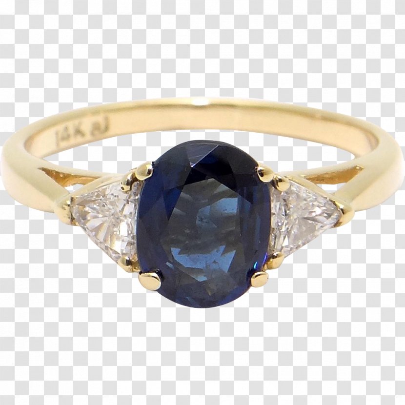 Jewellery Ring Sapphire Gemstone Silver - Gold - Three View Line Transparent PNG