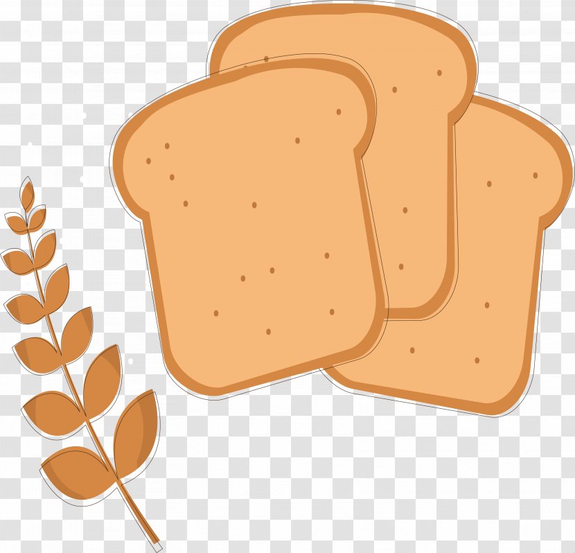 Toast Bread Wheat Clip Art - Food - Fine Design Material Transparent PNG