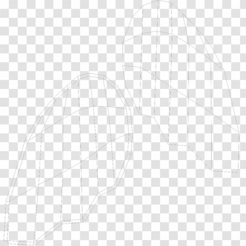 Headgear Line Art Pattern - White - Moth Transparent PNG