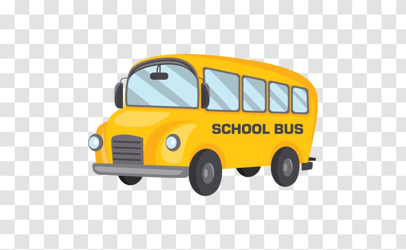 School Bus Cartoon - Compact Car Transparent PNG