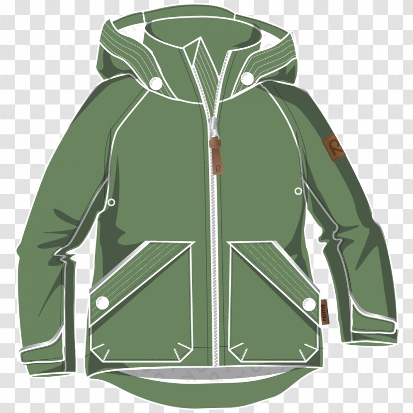 Hoodie Bluza Jacket Sleeve - Green Transparent PNG