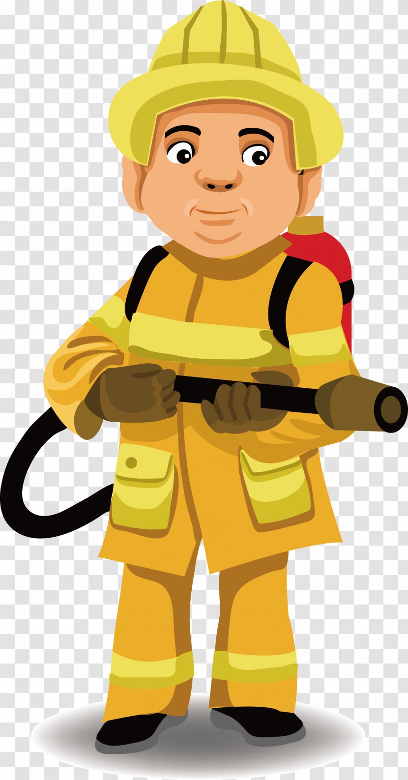 Police Officer Firefighter Firefighting Illustration - Art - Vector Fire Brigade Transparent PNG