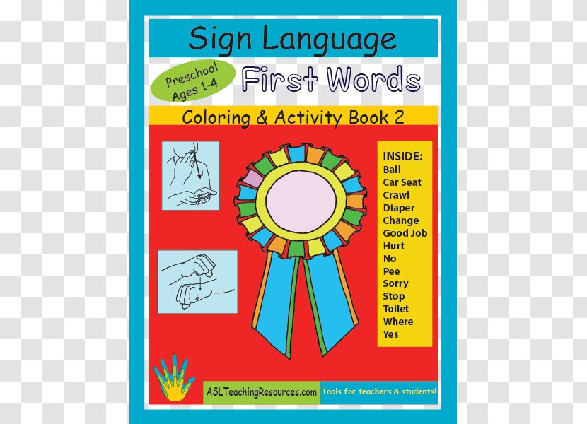 Coloring Book American Sign Language Signage Transparent PNG