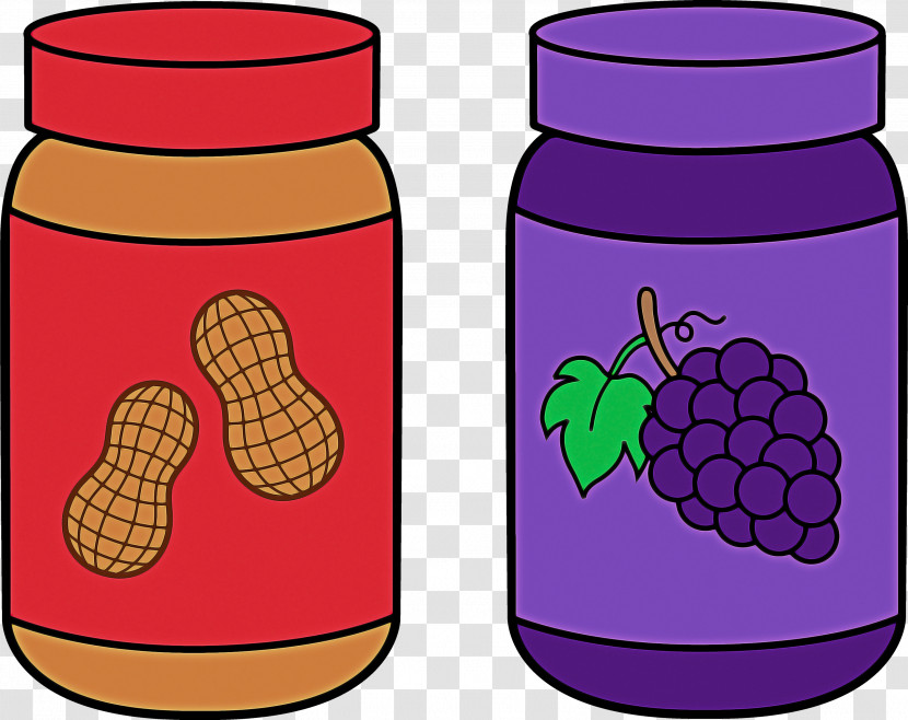 Grape Blackberry Water Bottle Purple Fruit Transparent PNG