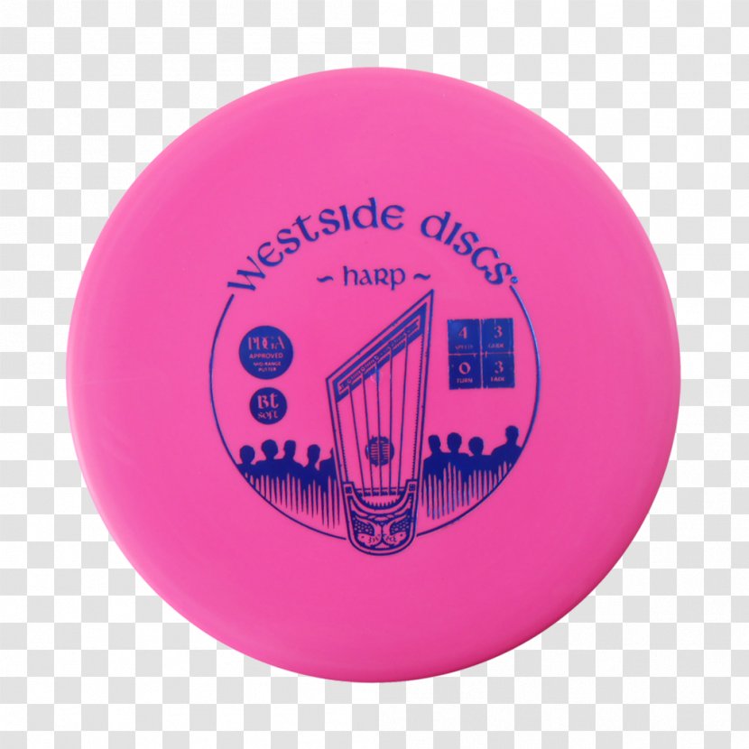 Professional Disc Golf Association Putter Discraft - Magenta Transparent PNG