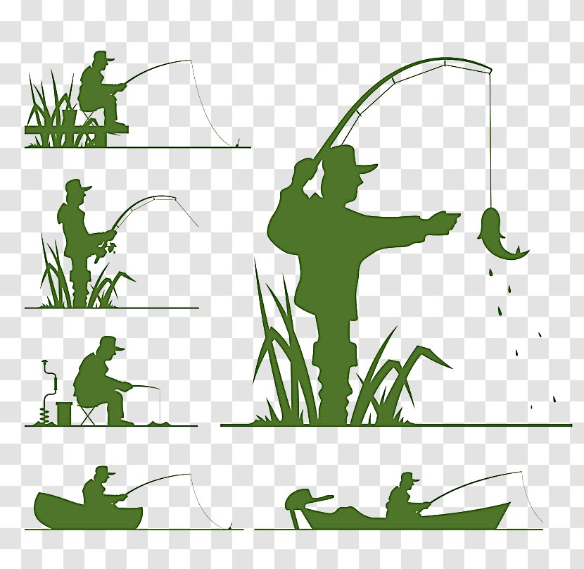 Fishing Silhouette Clip Art - Tackle Transparent PNG