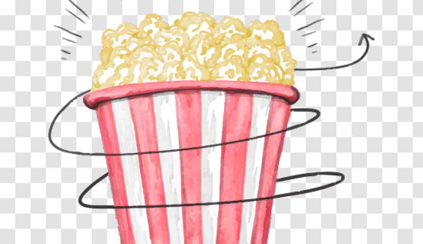 Popcorn Cartoon - Drawing - Baking Cup Documentary Transparent PNG