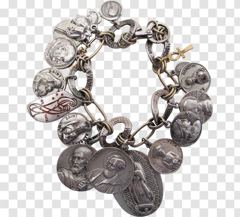 Charm Bracelet Silver Bead Gemstone - Mary Mungo Midge Transparent PNG