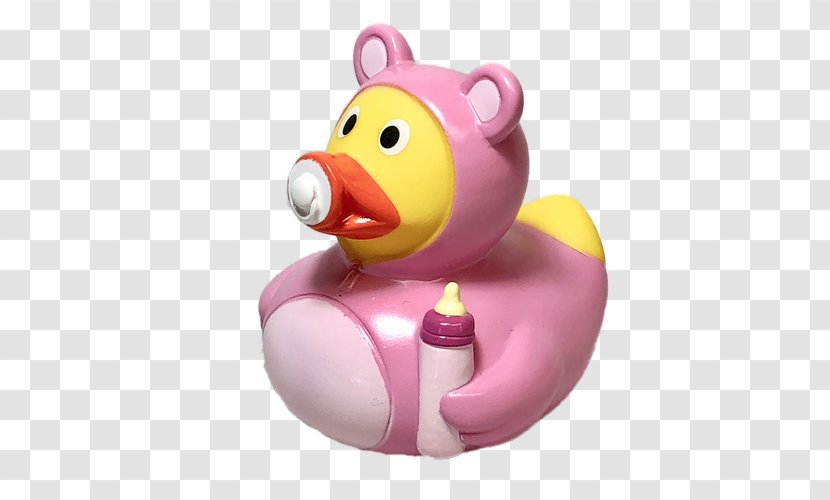 Rubber Duck Baby Bottles Pacifier Toy - Silhouette Transparent PNG