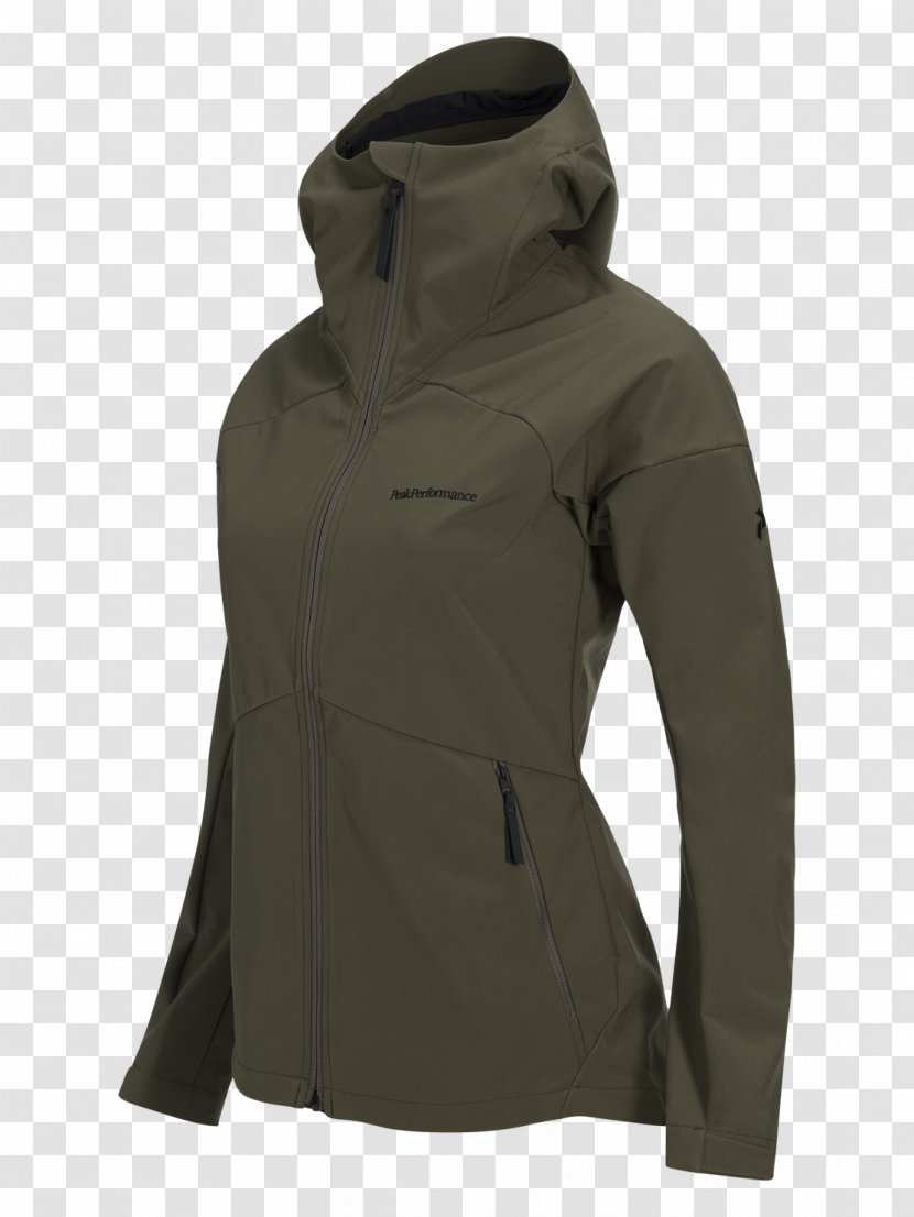 Hoodie Peak Performance Adventure Jacket Women Blouson - Green With Hood Transparent PNG