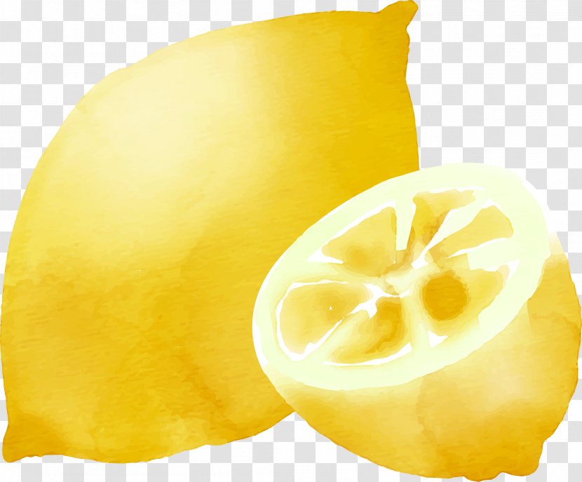 Lemon-lime Drink Icon - Painting - Vector Hand Painted Lemon Transparent PNG