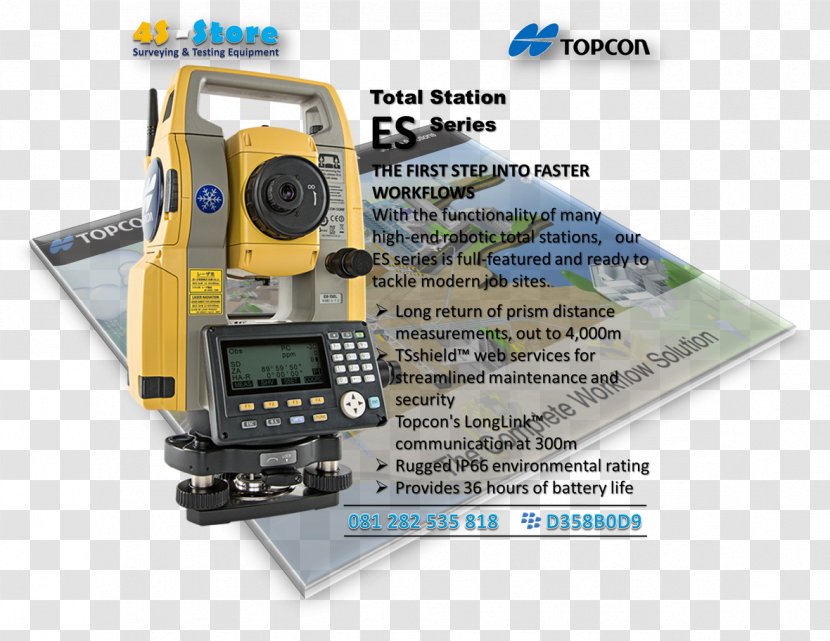 Topcon Corporation Measuring Instrument Total Station Sokkia Surveyor - Electronics Transparent PNG