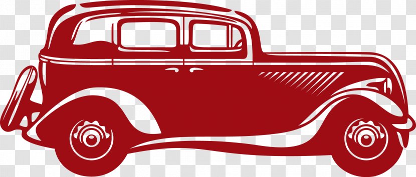 Vintage Car Classic Retro Style - Model - Cars Vector Transparent PNG