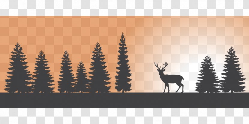 Deer Hunting Elk Antelope - Forest Transparent PNG