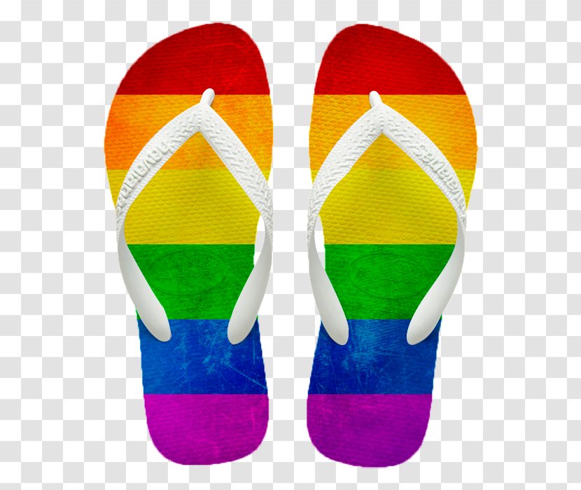 Flip-flops Gay Pride Rainbow Flag Shoe - Footwear - Adrenalin Illustration Transparent PNG