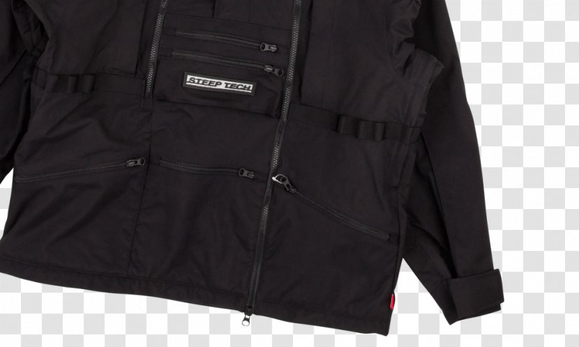 The North Face Jacket Hoodie Outerwear Supreme - Black With Hood Transparent PNG