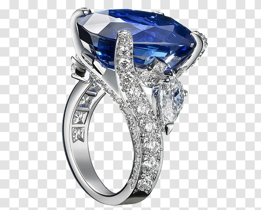 Engagement Ring Van Cleef & Arpels Sapphire Jewellery - Cartier - Real Diamonds Product Transparent PNG
