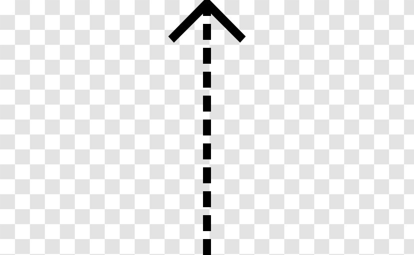 Dotted Arrow - Black And White - User Interface Transparent PNG